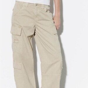 Beige Cargo Pants
